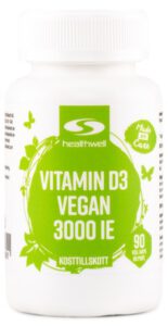 Healthwell vitamin D - Bästa veganska d-vitamin